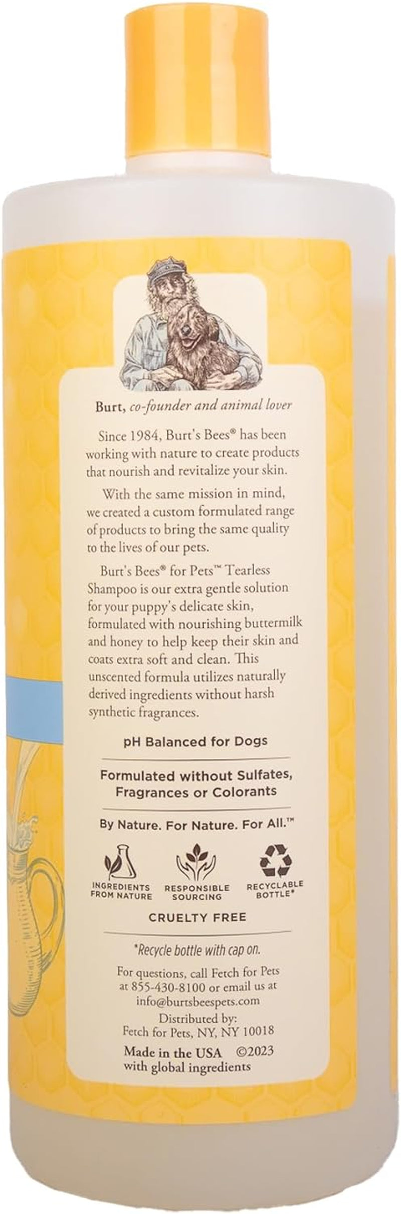 Tearless Puppy Shampoo with Buttermilk, 32Oz | Puppy & Dog Shampoo | Cruelty Free, Paraben & Sulfate Free Shampoo, Natural Shampoo for Dogs, Dog Wash, Dog Soap, Pet Shampoo