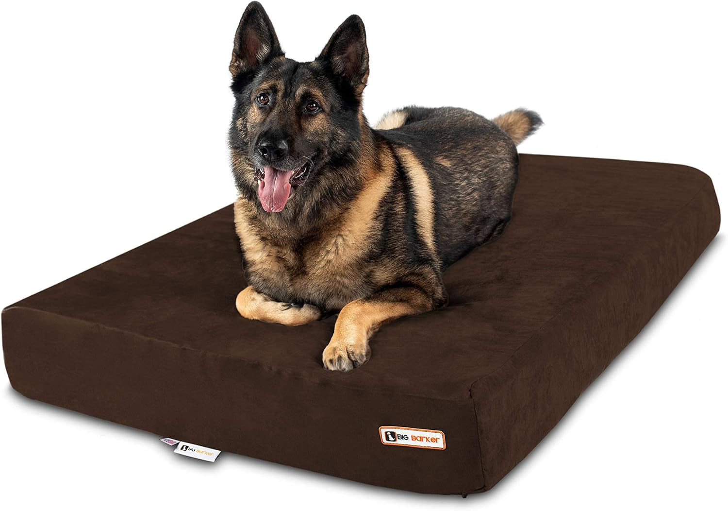 7" Pillow Top Orthopedic Dog Bed for Large and Extra Large Breed Dogs (Sleek Edition) (Extra Large (52 X 36 X 7), Chocolate)